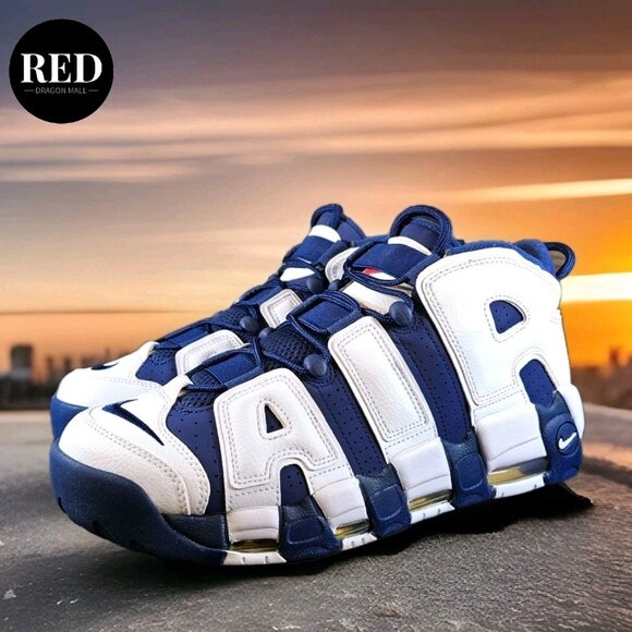 Nike Air More Uptempo 96 Shoes Olympic 2024 Navy White FQ8182-100 - Men\'s Sz 12 main image 12